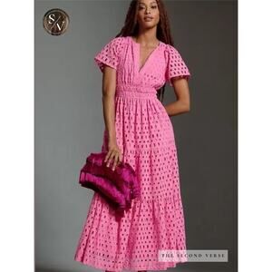 Anthropologie The Somerset Maxi Dress: Eyelet Edition